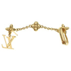 Louis Vuitton Monogram Floragram Single Earrings Ear Cuff Metal Gold Faux Pearl — view 2