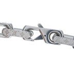 Louis Vuitton Monogram Chain Bracelet Black Silver Metal — view 5