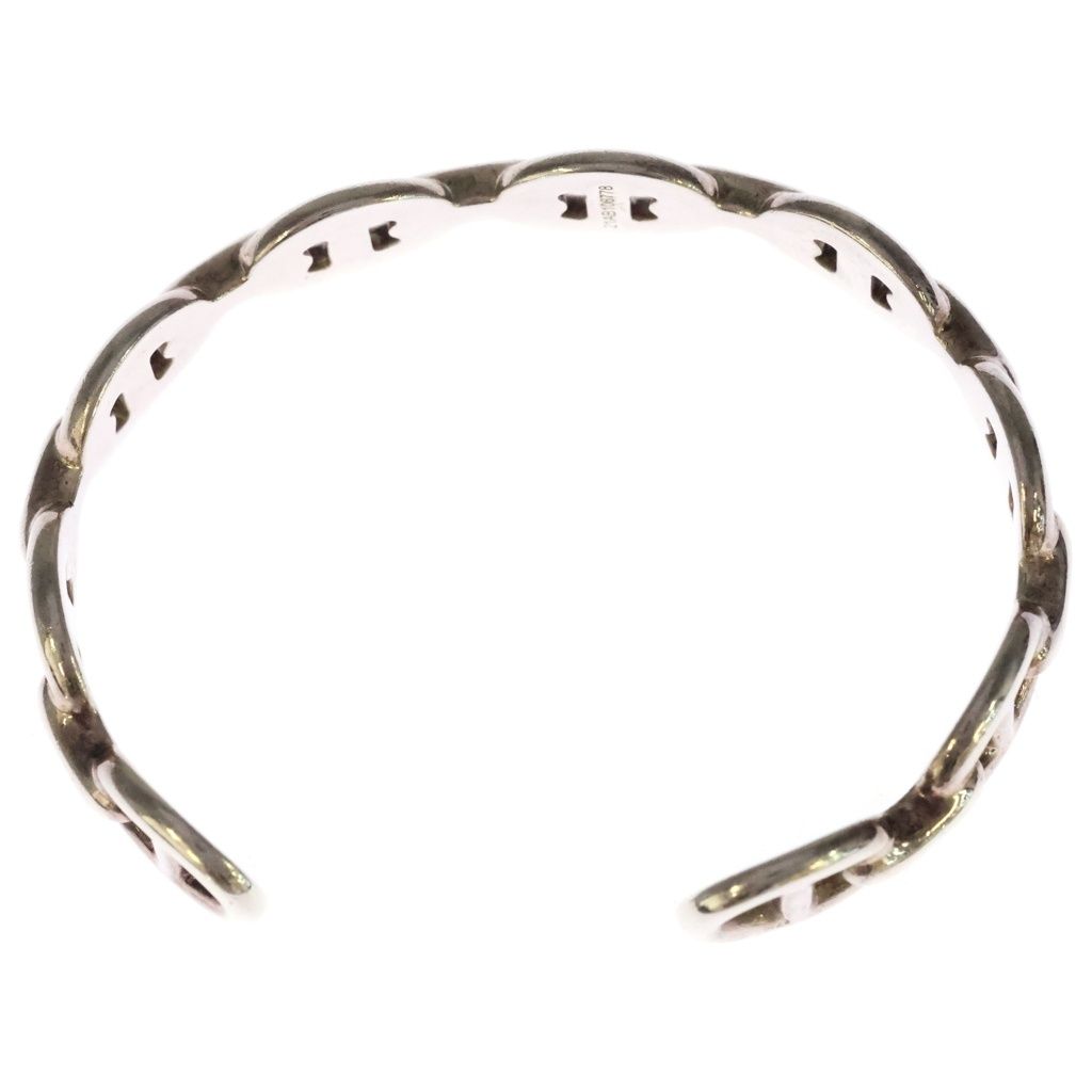 Hermes Chaine D'ancre Enchainee Bangle Bracelet Silver — view 6