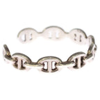 Hermes Chaine D'ancre Enchainee Bangle Bracelet Silver — view 3