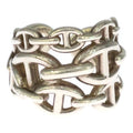 Hermes Chaine D'ancre Enchainee GM Ring Silver
