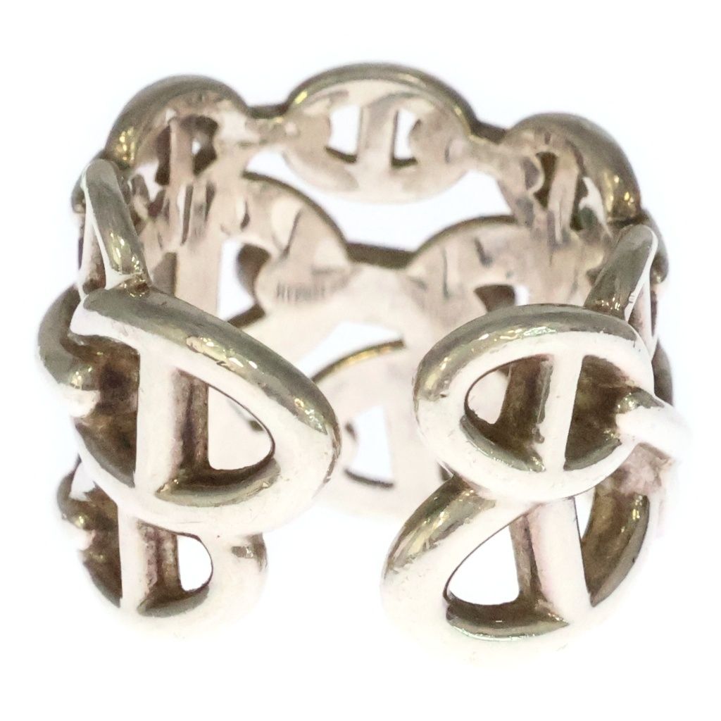 Hermes Chaine D'ancre Enchainee GM Ring Silver — view 2