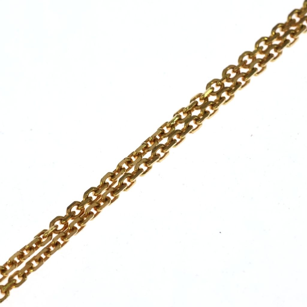 Dior Clair D Lune Rhinestone Faux Pearl Necklace Gold — view 4