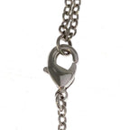 Dior CD Logo Rhinestone Pendant Chain Silver — view 6