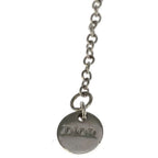 Dior CD Logo Rhinestone Pendant Chain Silver — view 5