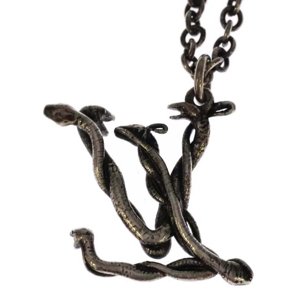 Louis Vuitton LV Snake Pendant Logo Silver — view 3