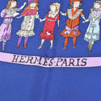 Hermes Scarf Carre 90 Silk Blue Multicolor — view 2
