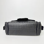 Bottega Veneta Intrecciato Multi Pocket Shoulder Bag Leather Black Vintage — view 6