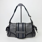 Bottega Veneta Intrecciato Multi Pocket Shoulder Bag Leather Black Vintage — view 2