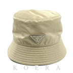 Prada Re-Nylon Bucket Hat Desert Beige