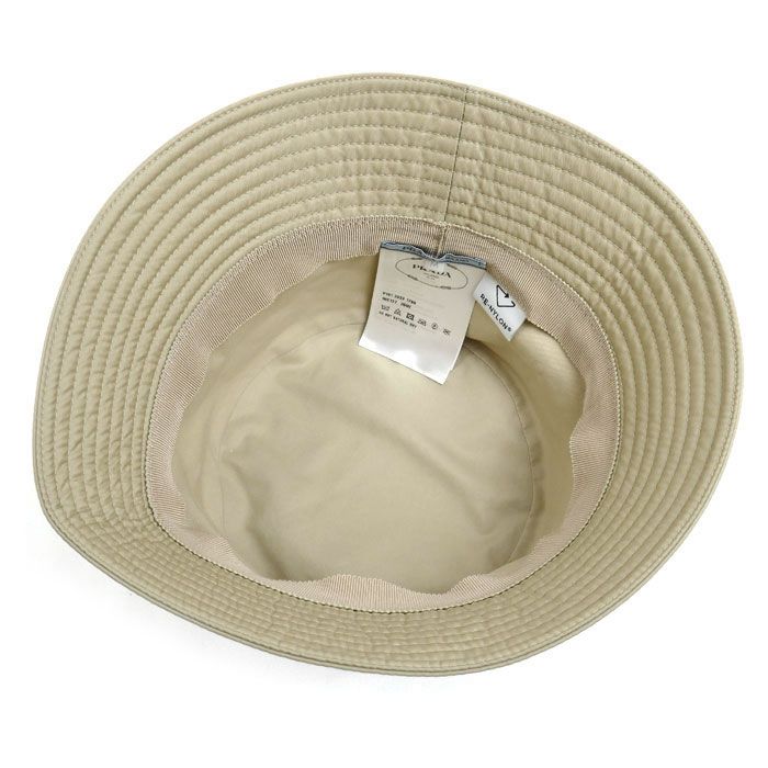 Prada Re-Nylon Bucket Hat Desert Beige — view 3