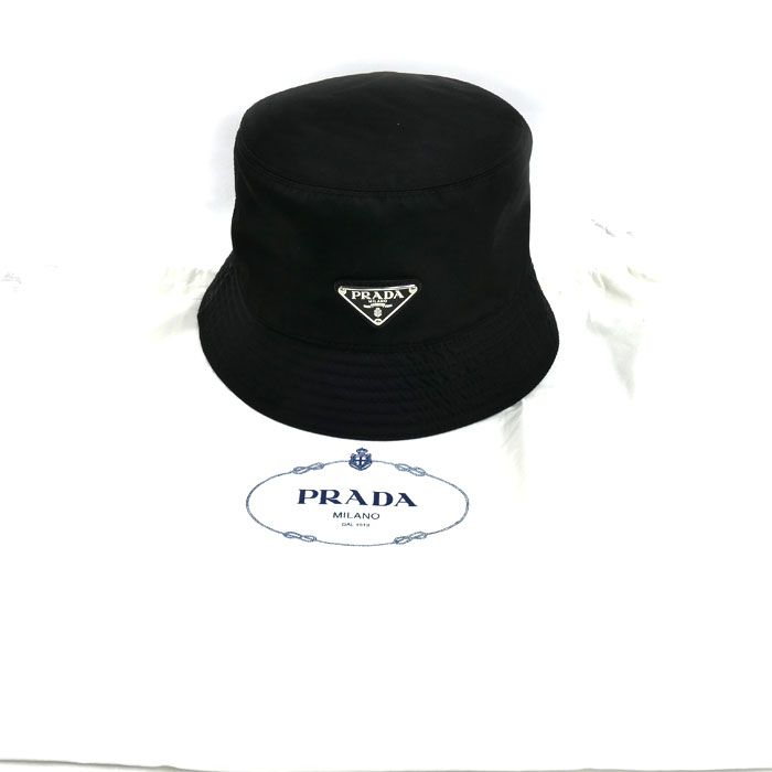 Prada Re-Nylon Bucket Hat Black — view 7
