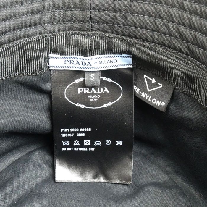 Prada Re-Nylon Bucket Hat Black — view 4