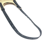 Loewe Shoulder Bag Punch Hole Hobo Mini Raffia Natural Black Beige — view 7