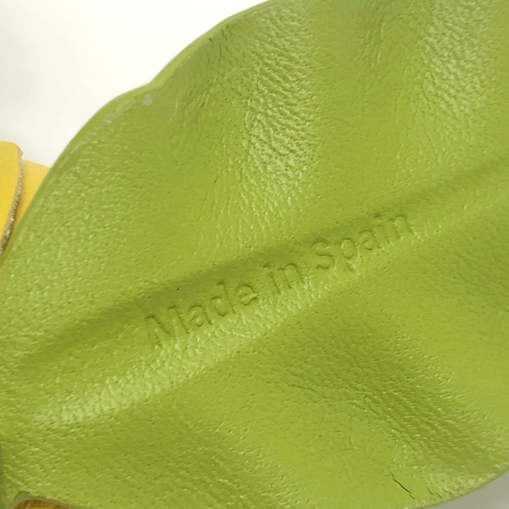 Loewe Brooch Flower Pin Leather Green — view 7