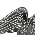 Hermes Scarf Ring Pegasus Metal Silver