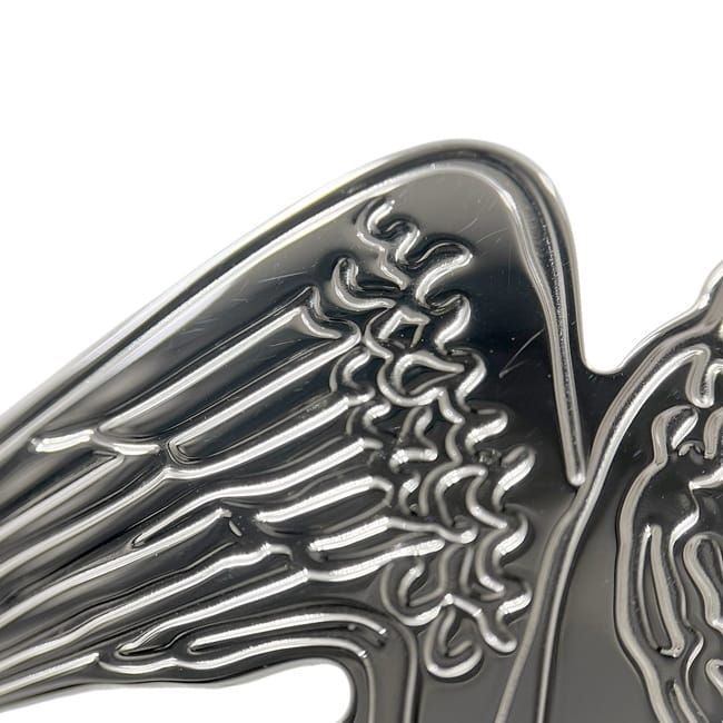 Hermes Scarf Ring Pegasus Metal Silver