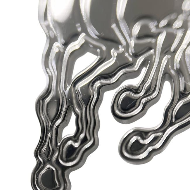 Hermes Scarf Ring Pegasus Metal Silver