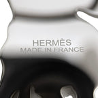 Hermes Scarf Ring Pegasus Metal Silver
