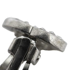 Chanel Earrings CC Logo 07 Metal Rhinestone Silver