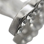 Chanel Earrings CC Logo 07 Metal Rhinestone Silver — view 8