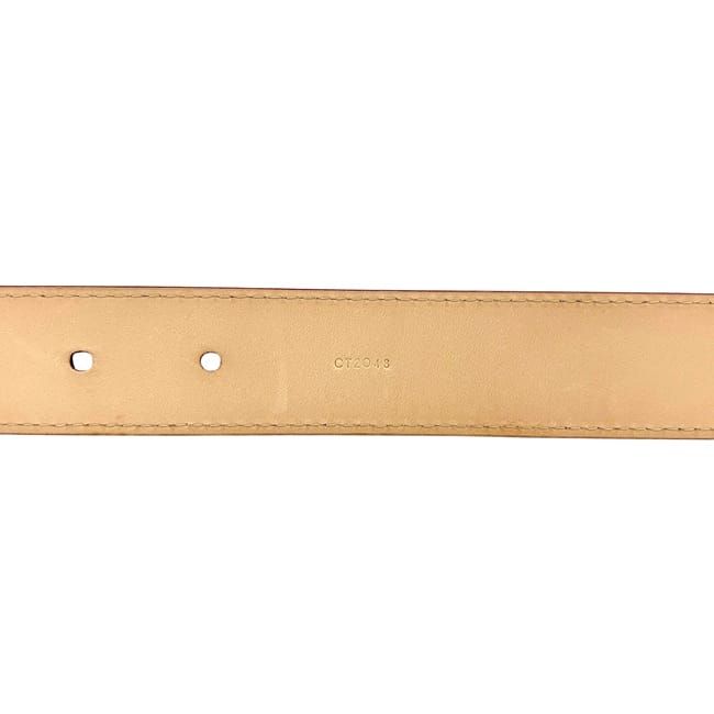 Louis Vuitton Belt Ceinture Classic Waist 85 Monogram Vernis M Patent Vachetta — view 7