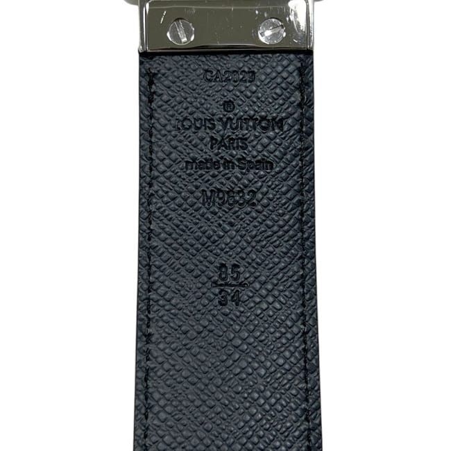 Louis Vuitton Belt Ceinture Inventeur Reversible 35 Waist 89 Damier Graphite — view 5