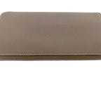 Hermes Zip Around Wallet Azap Silk'in Veau Epsom Etoupe Beige