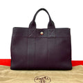 Hermes Fourre Tout Negonda Leather Handbag Mini Tote Raisin Purple