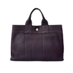 Hermes Fourre Tout Negonda Leather Handbag Mini Tote Raisin Purple — view 3