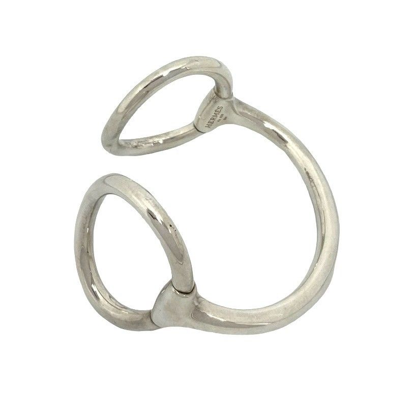 Hermes Nausicaa Bangle 925 Sterling Silver Bracelet — view 5