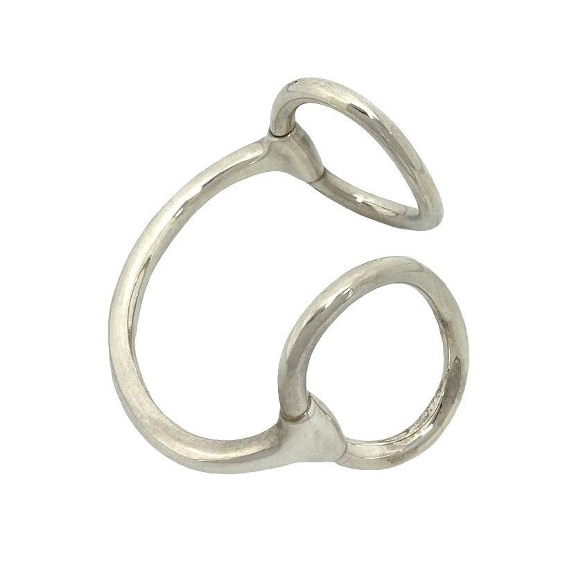 Hermes Nausicaa Bangle 925 Sterling Silver Bracelet — view 6