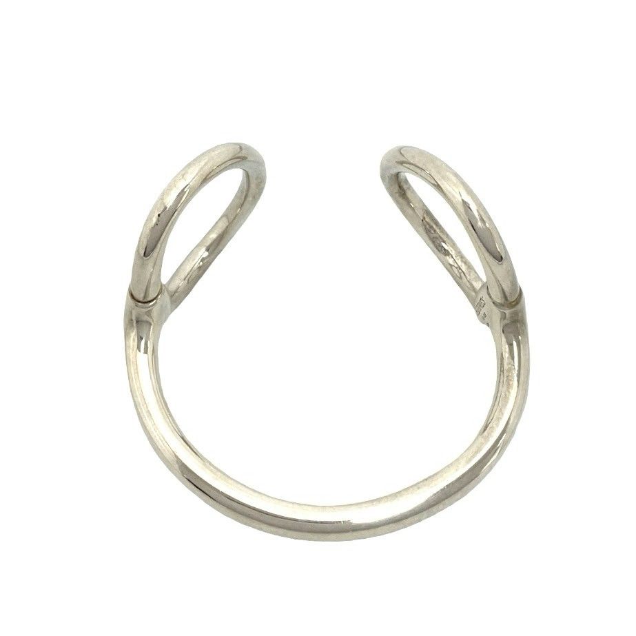 Hermes Nausicaa Bangle 925 Sterling Silver Bracelet — view 7