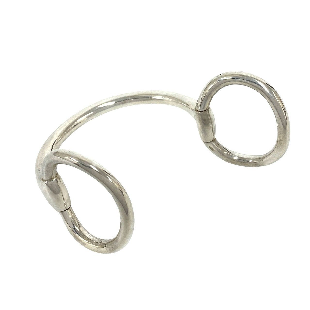 Hermes Nausicaa Bangle 925 Sterling Silver Bracelet — view 4