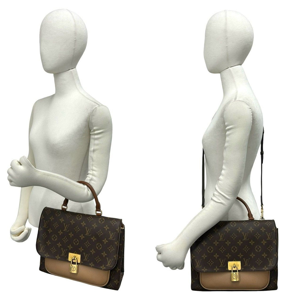Louis Vuitton Marignan Monogram Leather 2-Way Shoulder Bag Brown — view 2