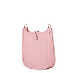 Hermes Shoulder Bag Evelyne TPM 111 Rose Sakura Silver Taurillon Clemence — view 2