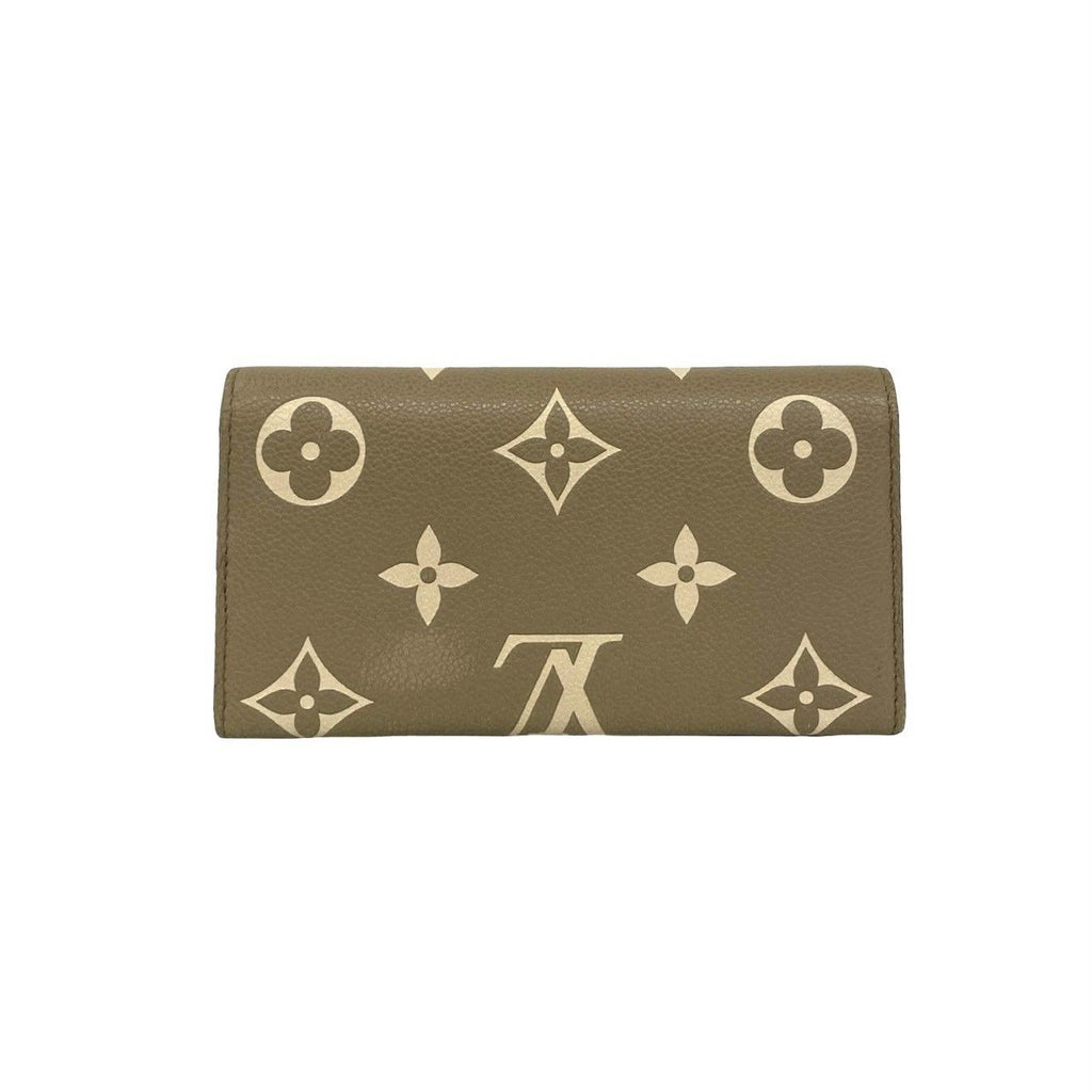 Louis Vuitton Portefeuille Sarah NM Monogram Empreinte Leather Wallet Beige — view 2