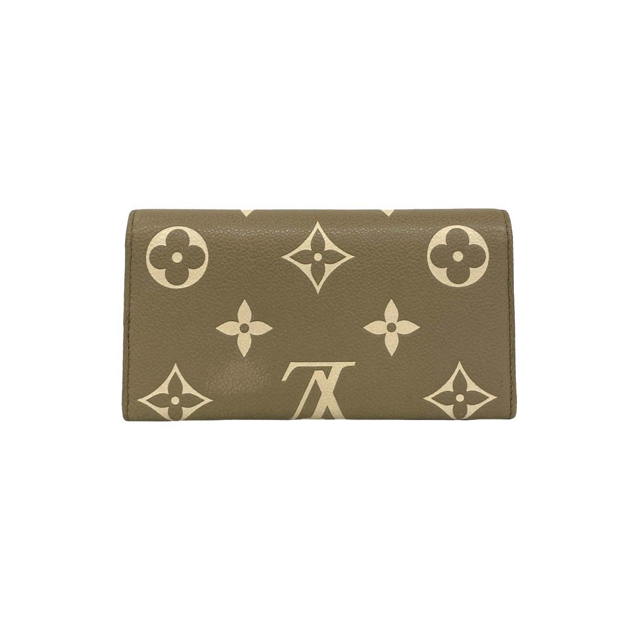 Louis Vuitton Portefeuille Sarah NM Monogram Empreinte Leather Wallet Beige — view 2
