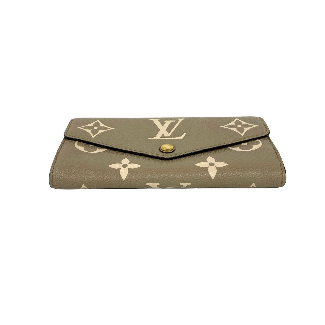 Louis Vuitton Portefeuille Sarah NM Monogram Empreinte Leather Wallet Beige — view 6