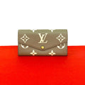 Louis Vuitton Portefeuille Sarah NM Monogram Empreinte Leather Wallet Beige