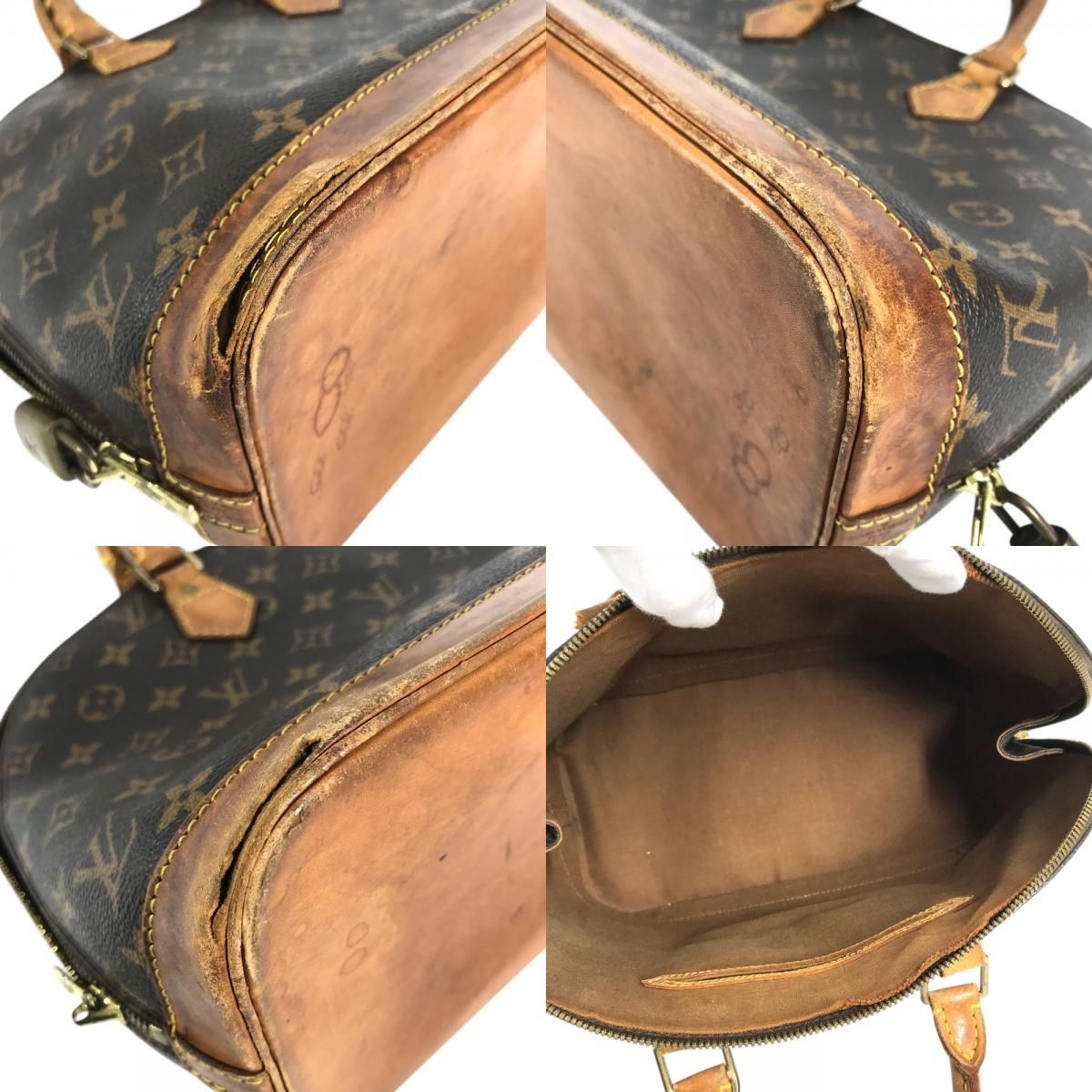Louis Vuitton Handbag Alma Vintage Shape Monogram Canvas Brown — view 7