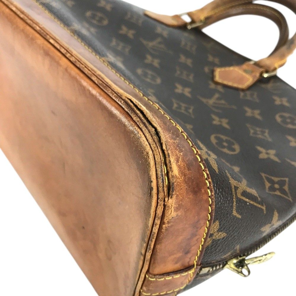 Louis Vuitton Handbag Alma Vintage Shape Monogram Canvas Brown — view 6