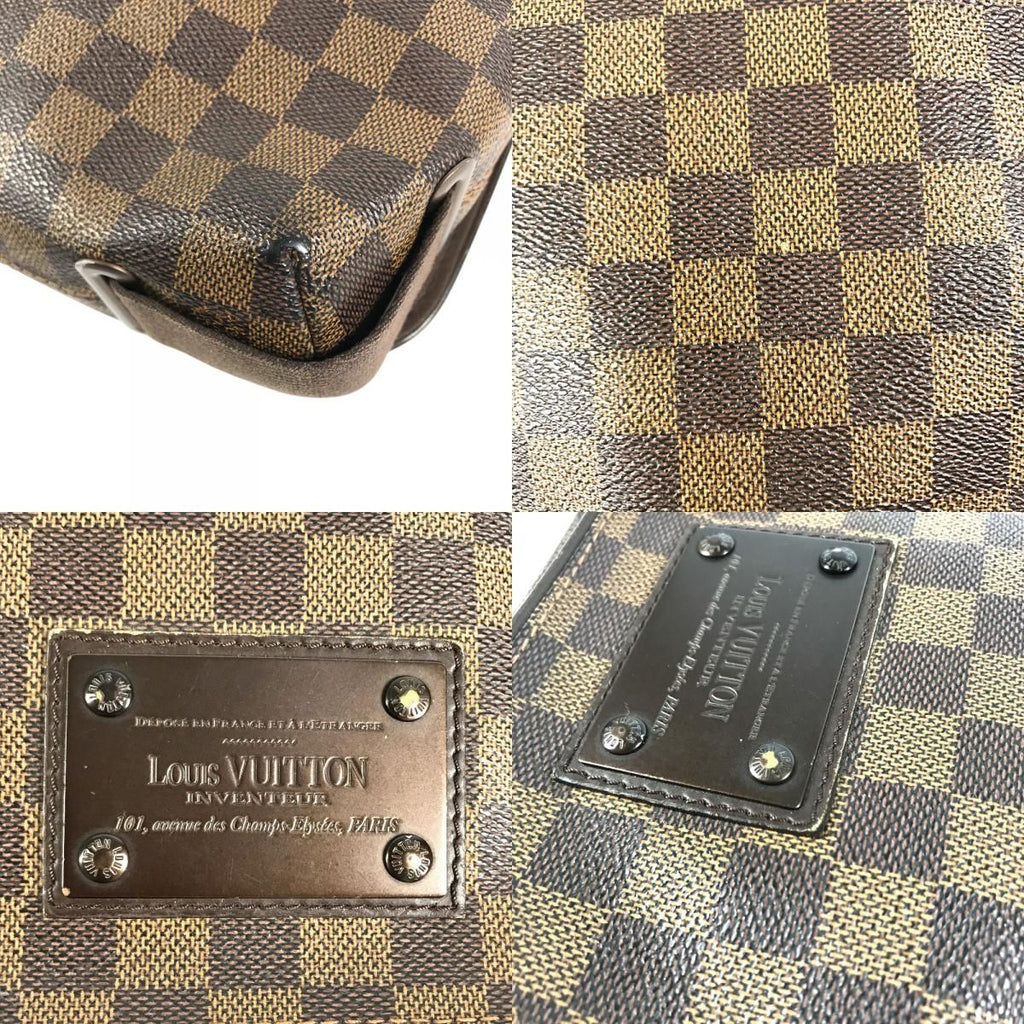 Louis Vuitton Shoulder Bag Brooklyn PM Damier Canvas Ebene Brown — view 7