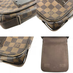 Louis Vuitton Shoulder Bag Brooklyn PM Damier Canvas Ebene Brown — view 8