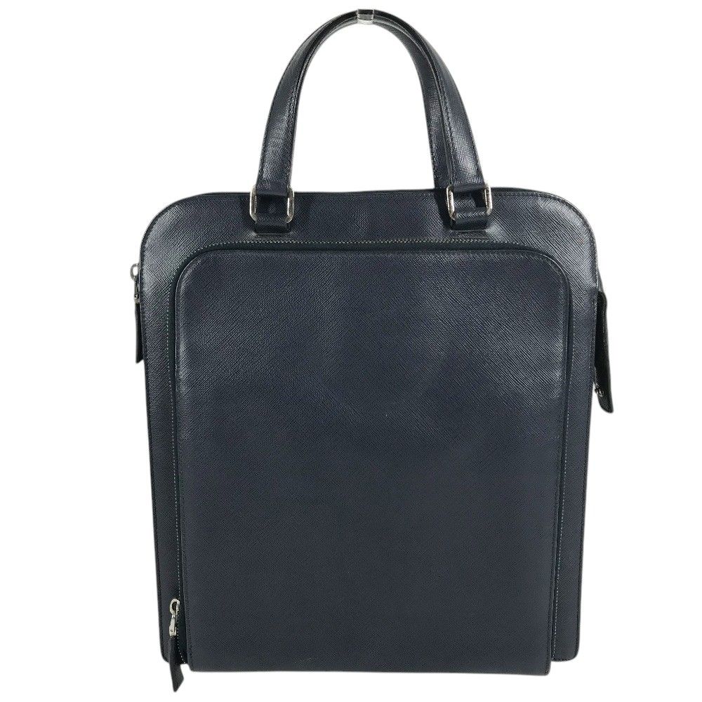 Prada Business Bag Saffiano Leather Blue