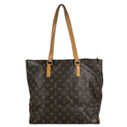 Louis Vuitton Shoulder Bag Cabas Mezzo Monogram Canvas Brown