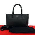 Chanel Executive Tote Caviar Leather 2-Way Shoulder Bag Black