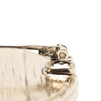 Chanel CC Logo Brooch Gold Rhinestone Plated — view 3