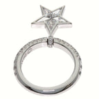 Chanel Comet Diamond Ring 18k White Gold — view 4
