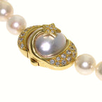 Chanel Comet Pearl Diamond Necklace 18k Yellow Gold — view 3